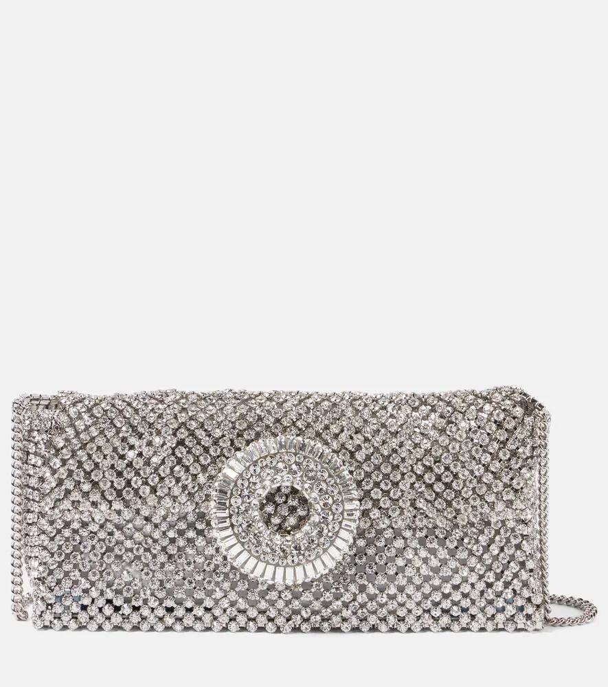 Aquazzura Crystal Hoop Small shoulder bag