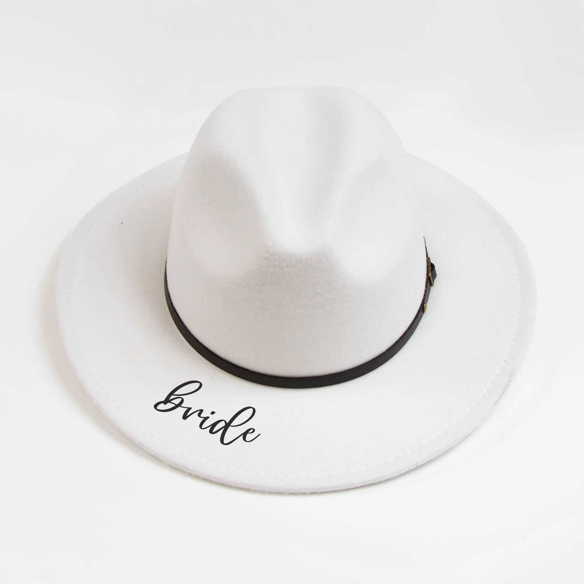 Bride, Maid of Honor, Bridesmaid Fedora Hats