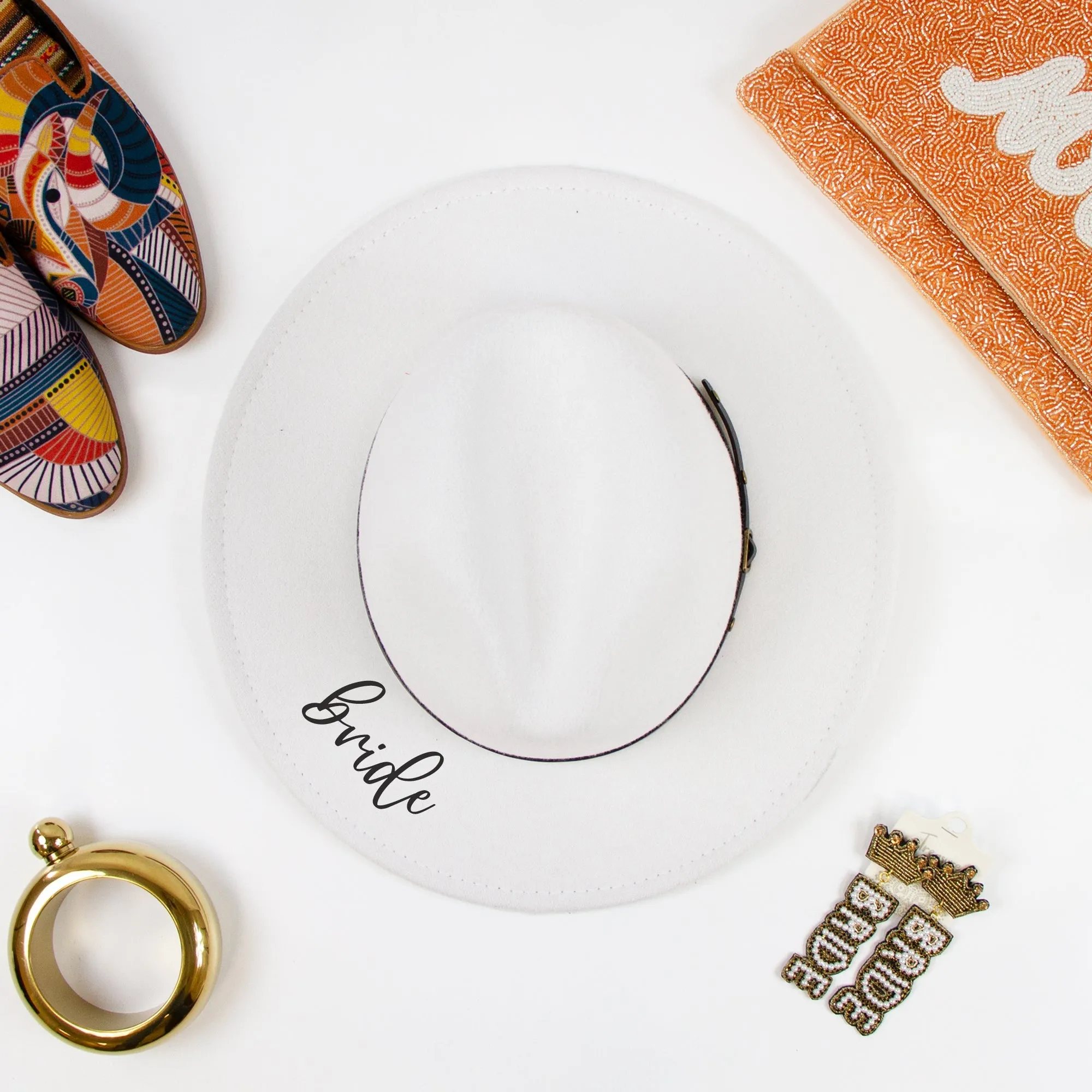 Bride, Maid of Honor, Bridesmaid Fedora Hats