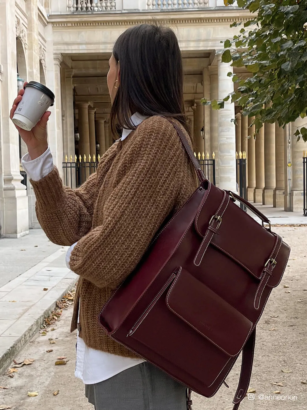 Camellia Vintage Backpack for Laptop 15.6 inches