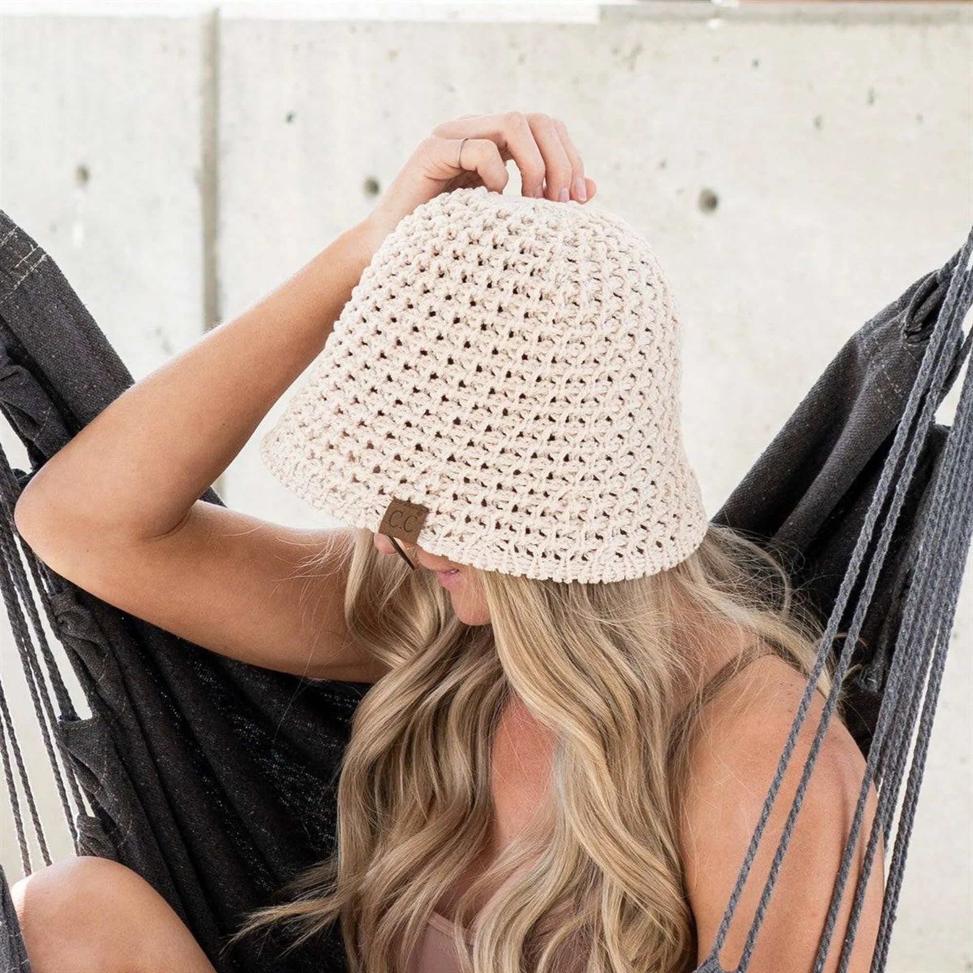 CC Crochet Knit Hat | Foldable