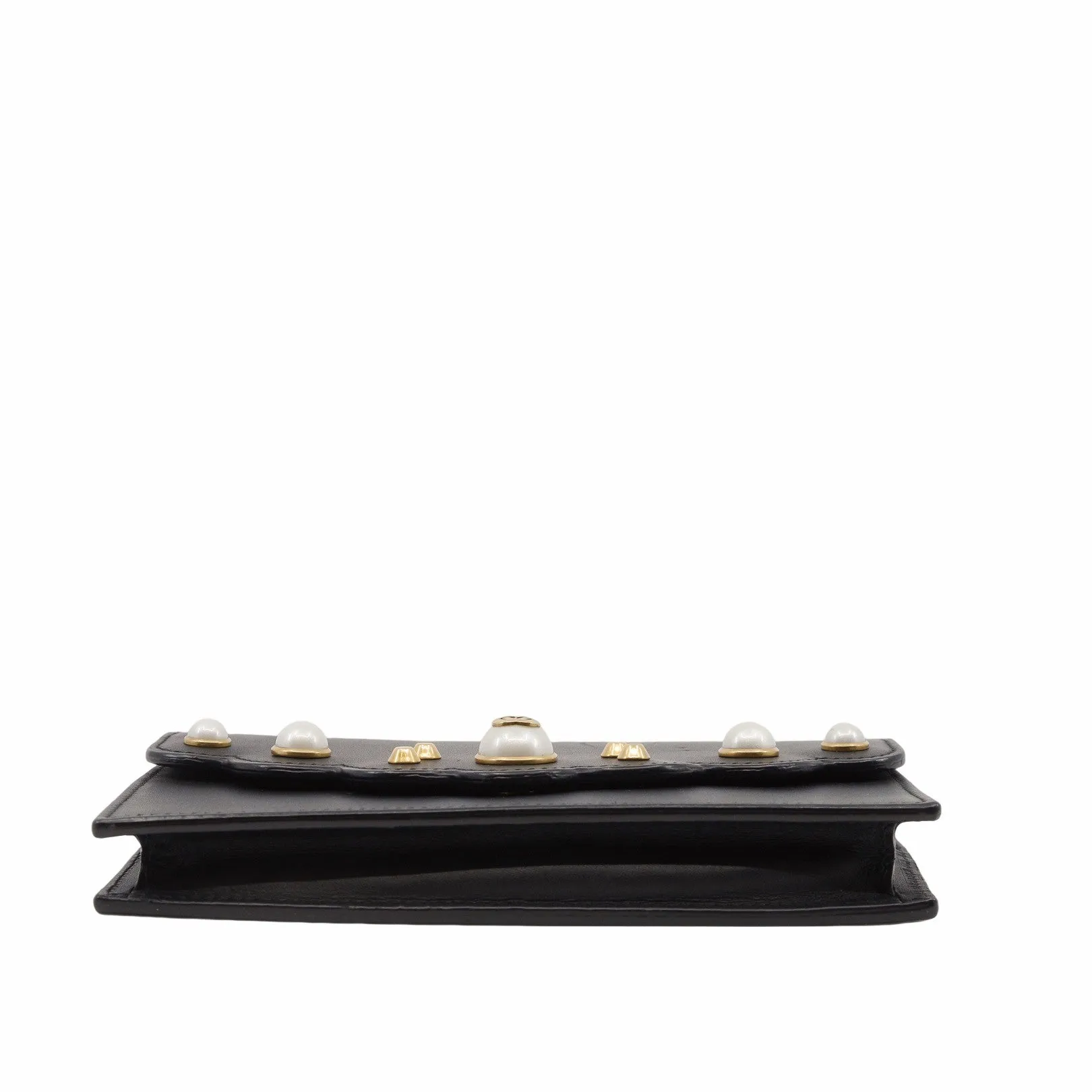 CLUTCH BAG MARMONT LEATHER black pearl  ghw