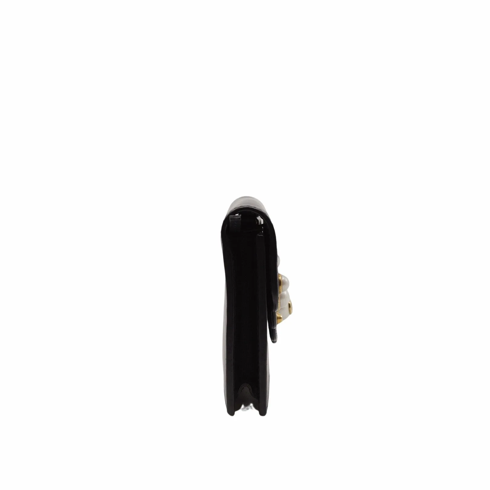 CLUTCH BAG MARMONT LEATHER black pearl  ghw