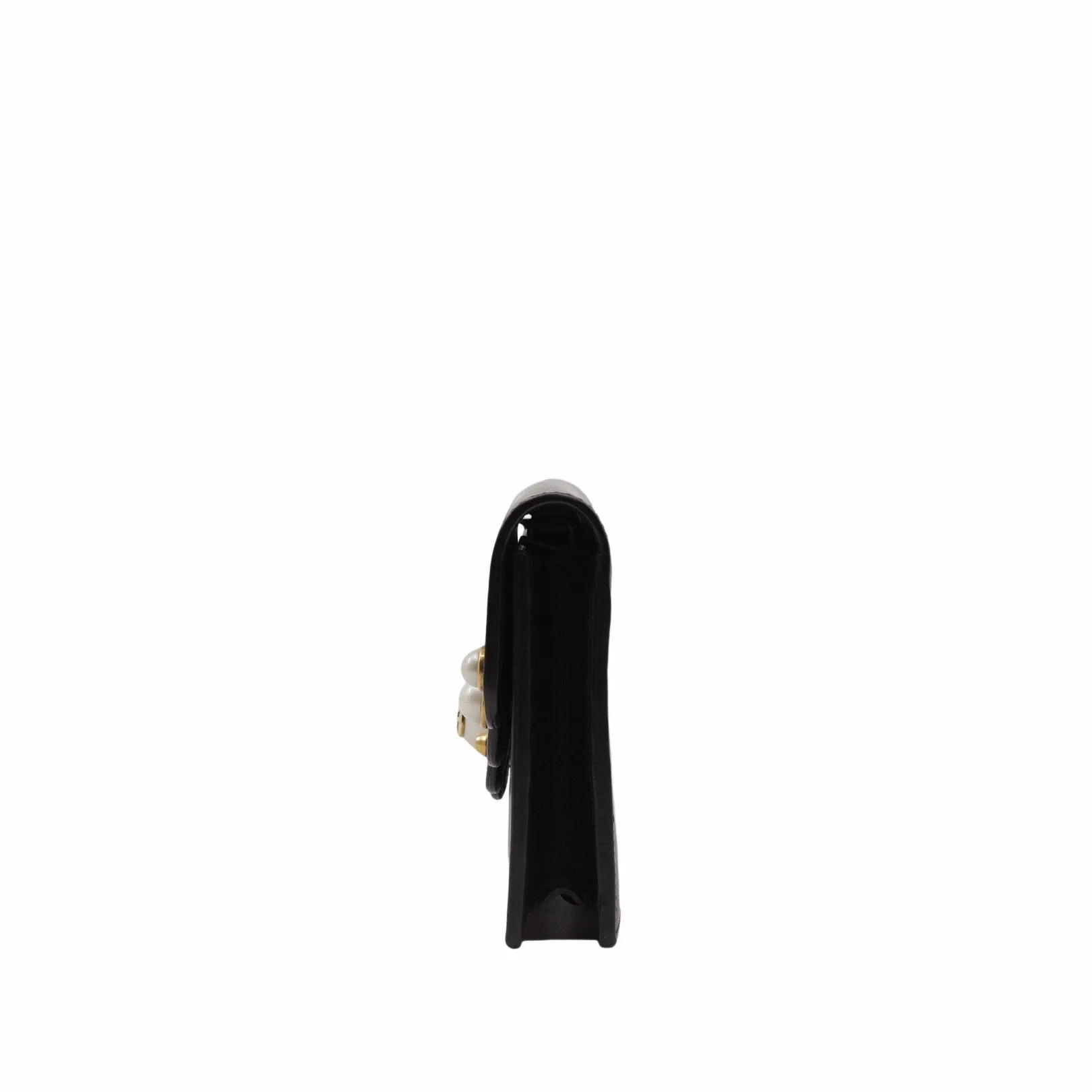 CLUTCH BAG MARMONT LEATHER black pearl  ghw