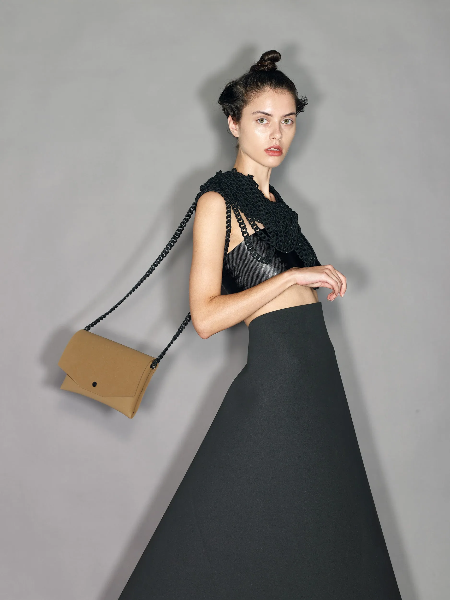 Clutch | Tan/Blue