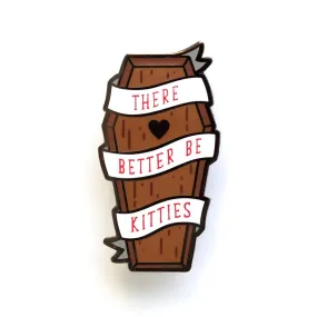 Coffin Enamel Pin