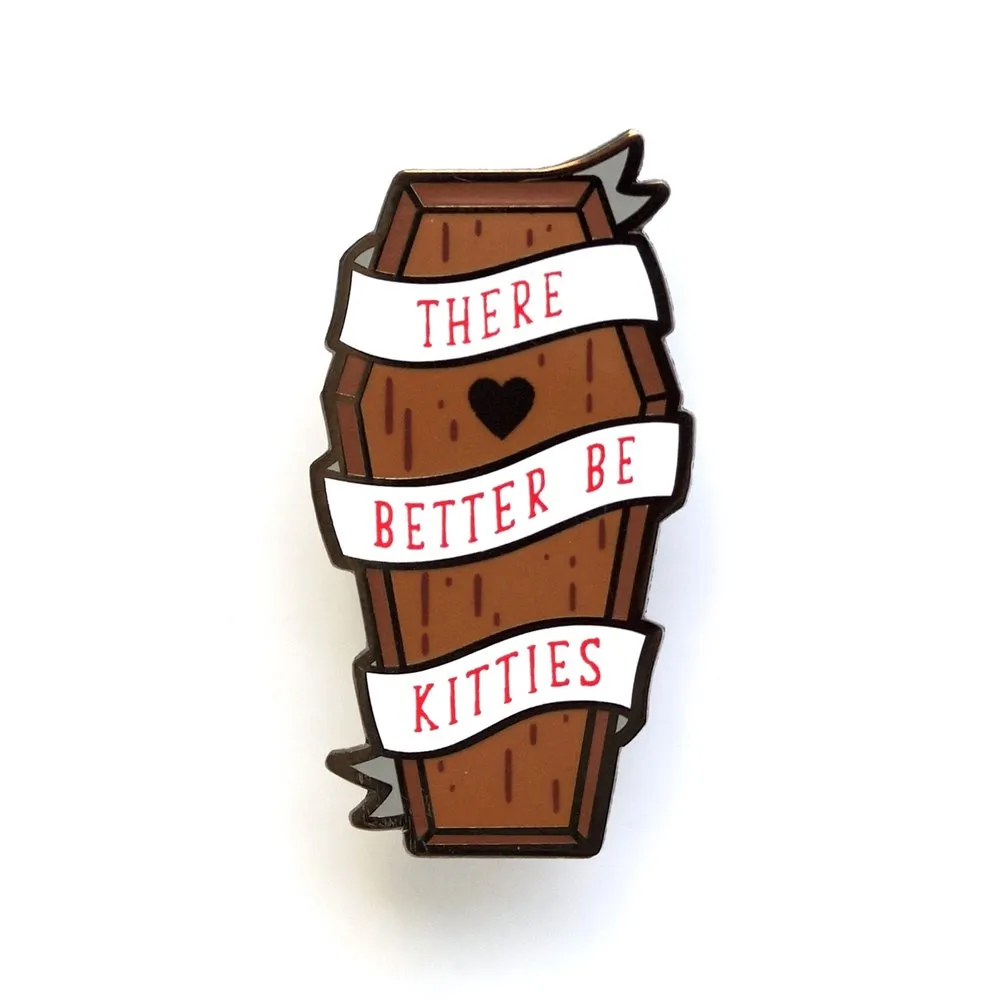 Coffin Enamel Pin