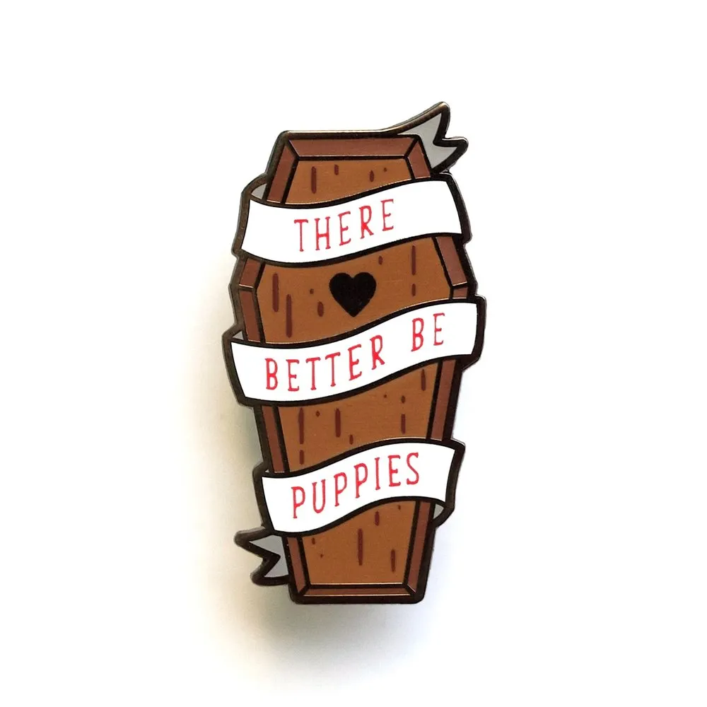 Coffin Enamel Pin