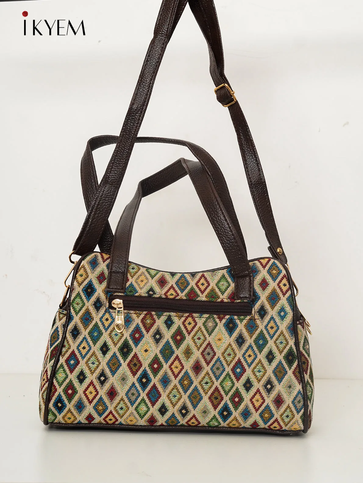 Cream - Ajrakh Handbags