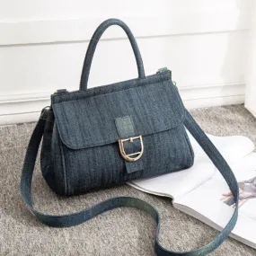 Denim Women handbag 2021 New High Quality Jeans Crossbody Bag Vintage female big Tote Travel Shoulder Bag Large Bolsa blue