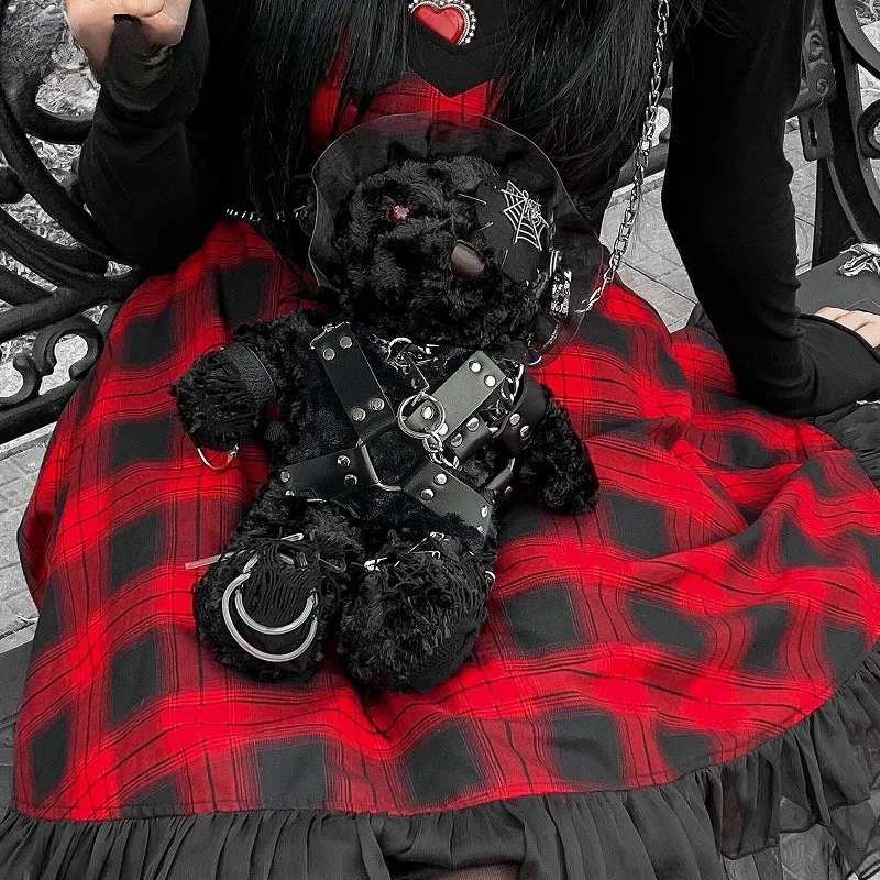 Diablo Design Lolita Halloween Gothic Blood Hell Bear Bag