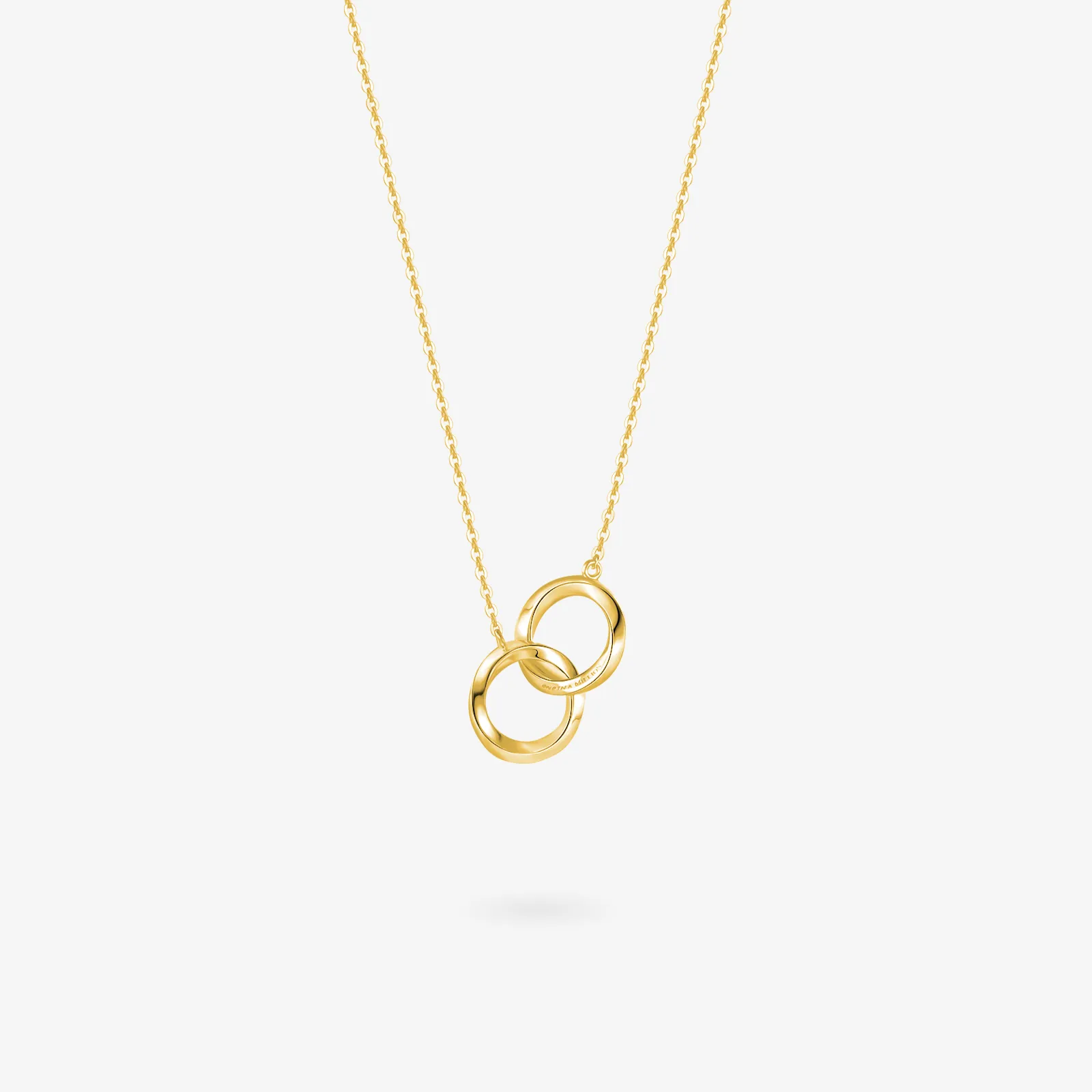 FANCIME "Connected" Mobius Matching Ring Sterling Silver Necklace