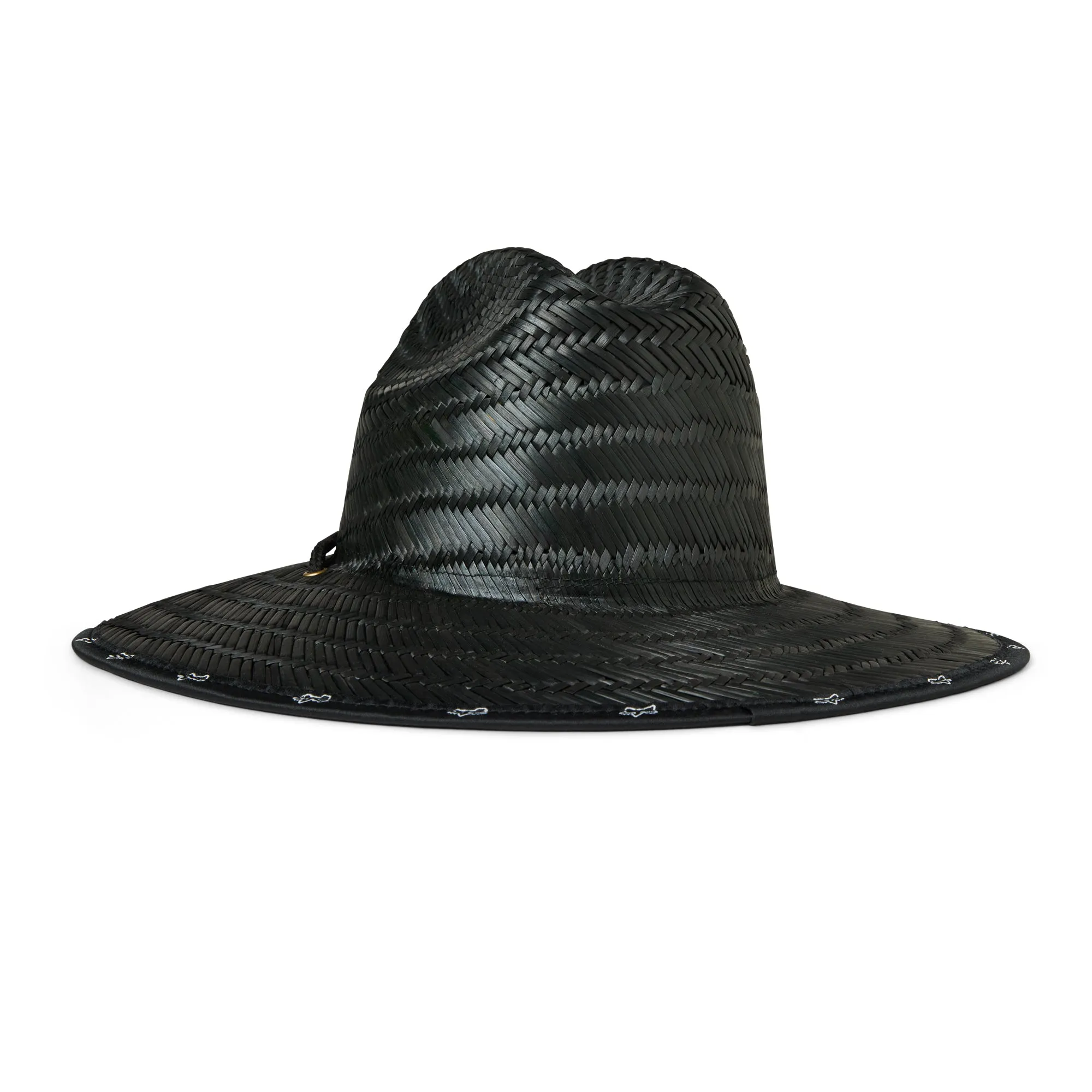 Fox Racing  Non Stop 2.0 Straw Hat Sun Protector Summer Spring Comfort Casual - Black -