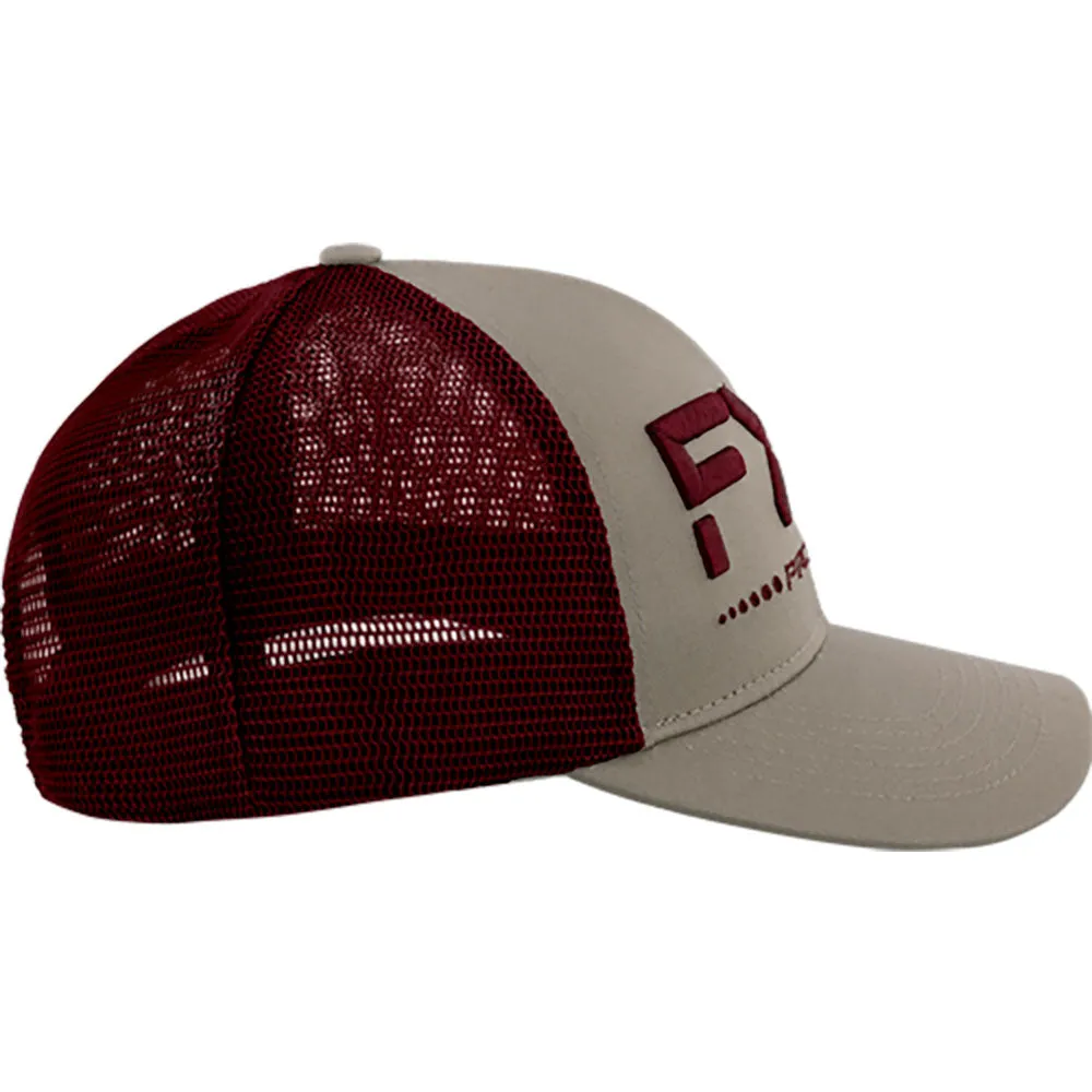FXR Pro Fish Hat Stone/Merlot Red