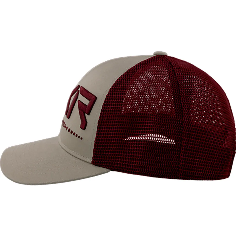 FXR Pro Fish Hat Stone/Merlot Red