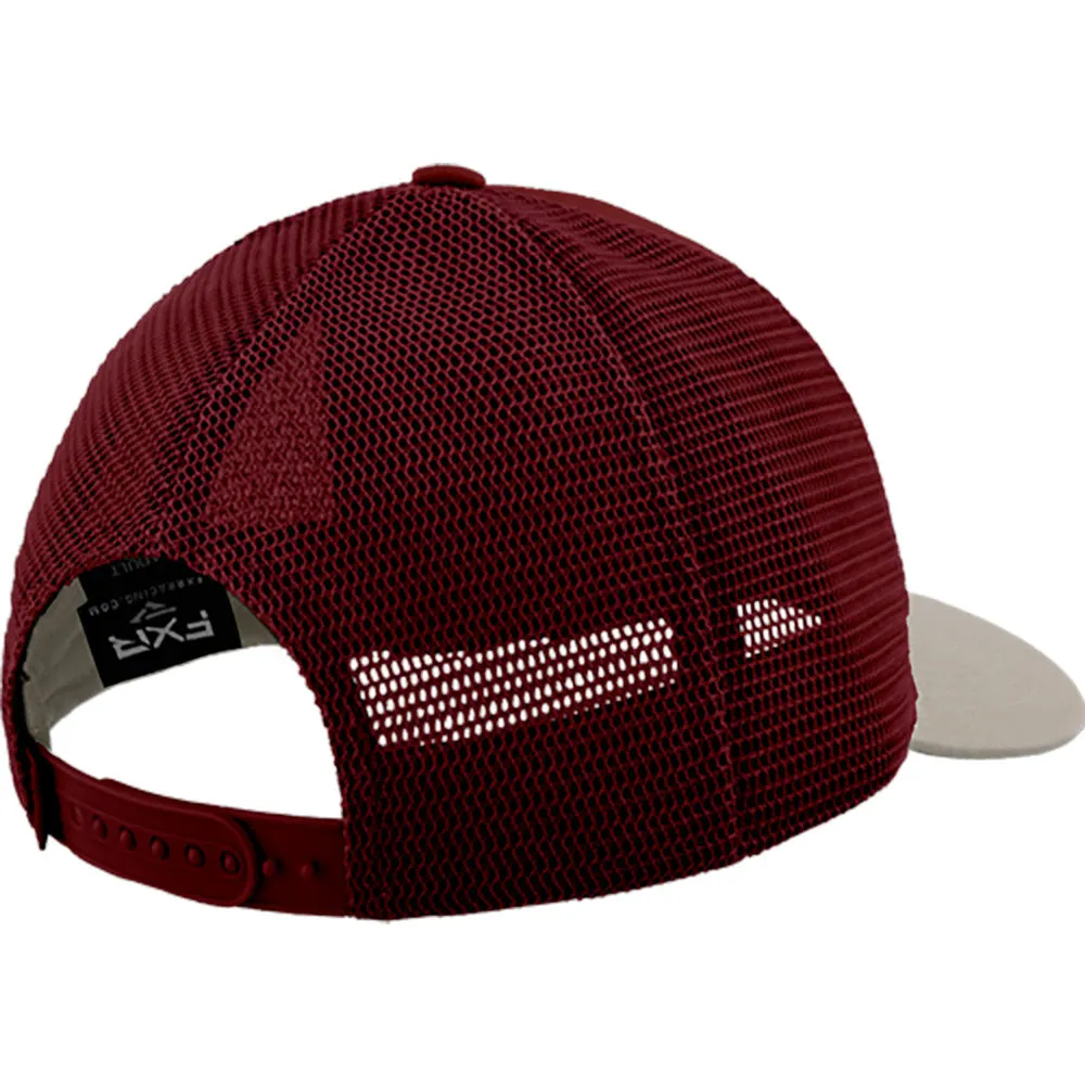 FXR Pro Fish Hat Stone/Merlot Red