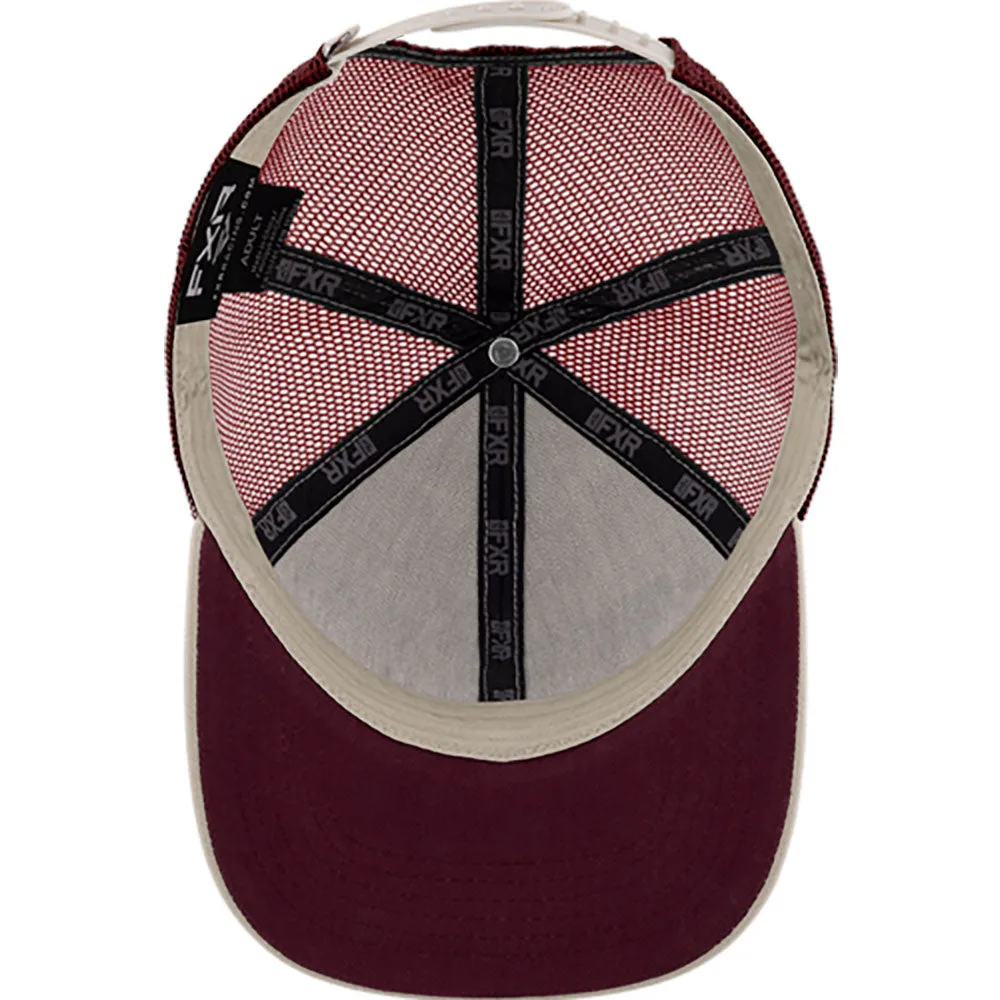 FXR Pro Fish Hat Stone/Merlot Red
