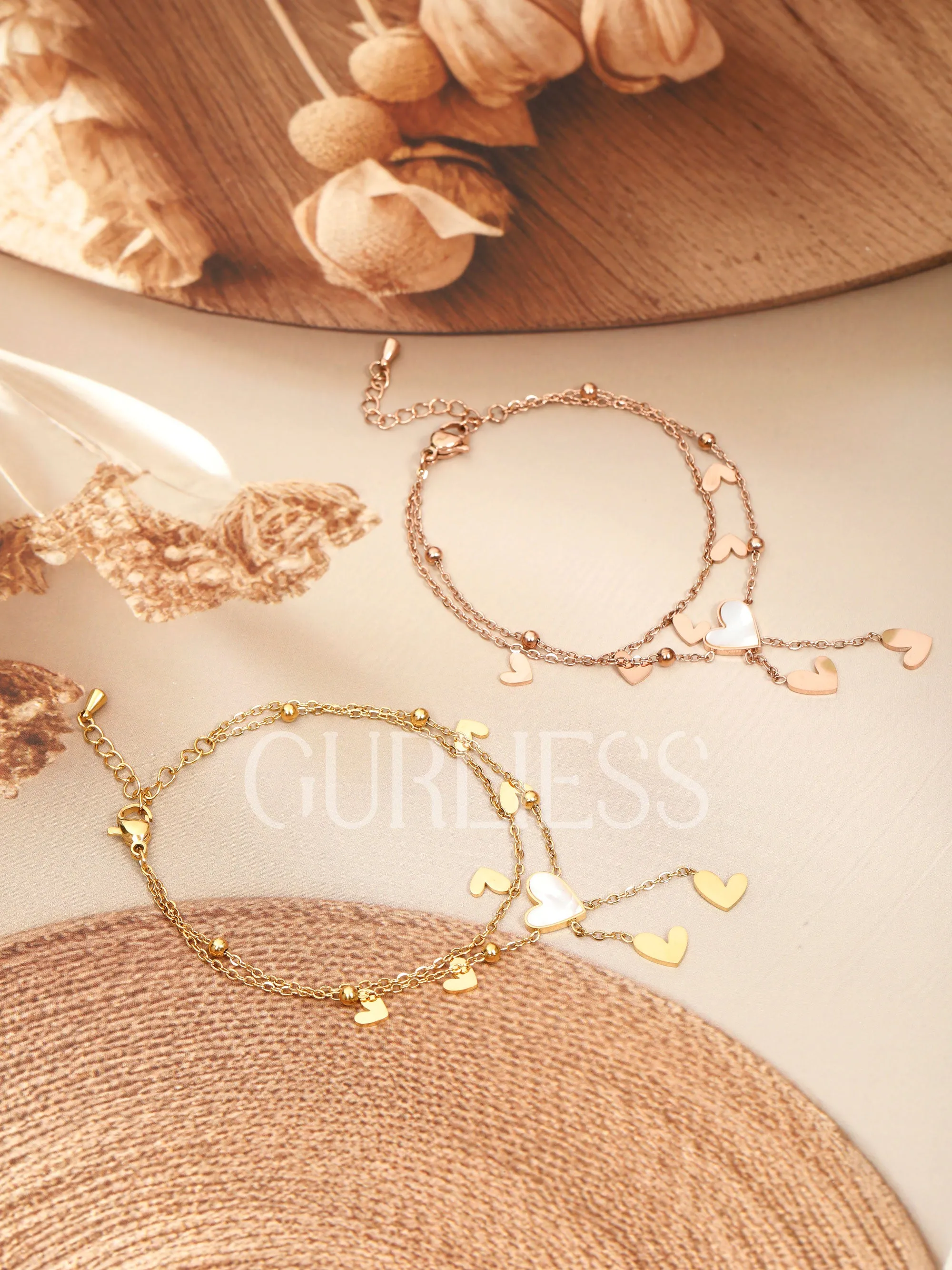 Glow Hearts Charm Bracelets
