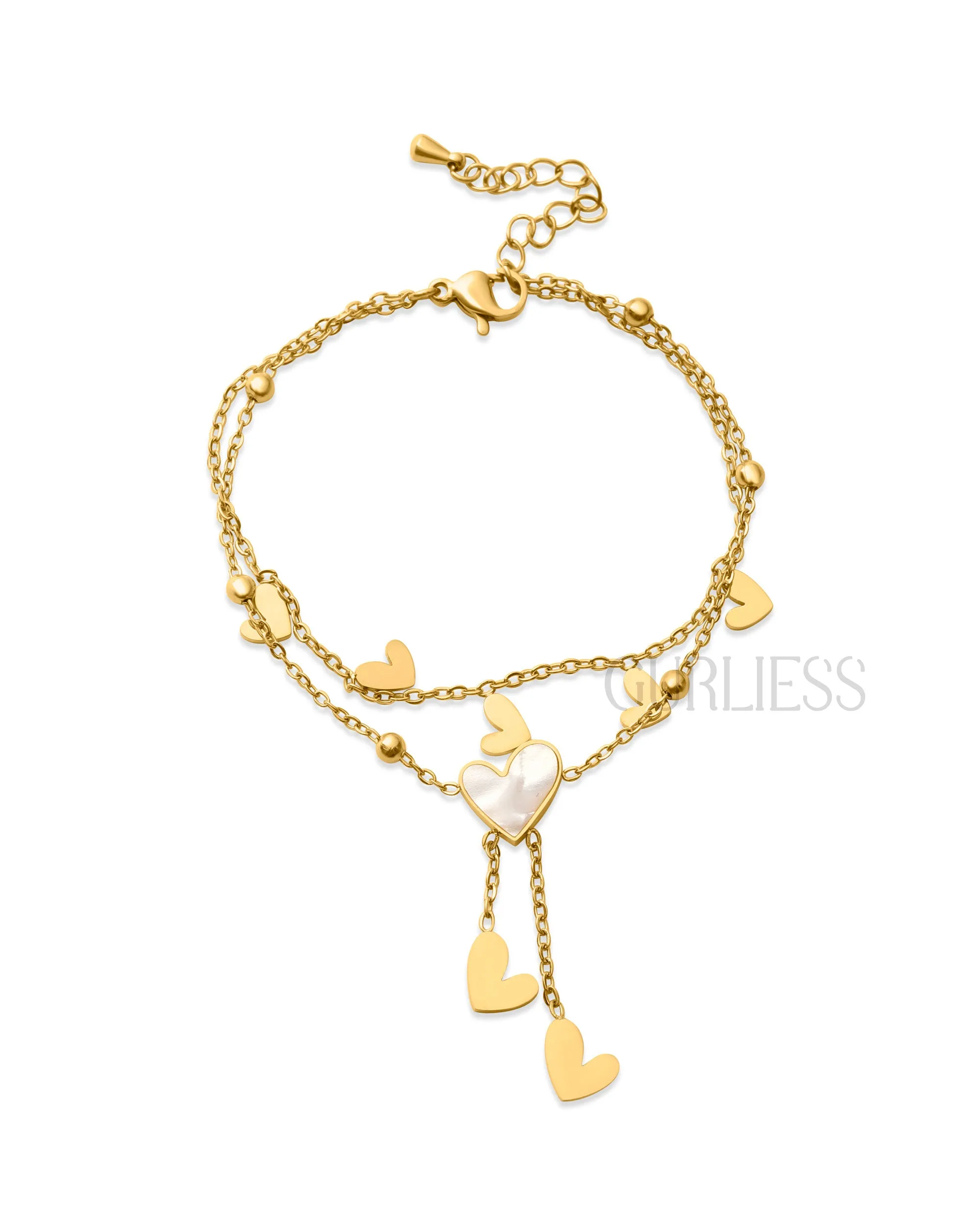 Glow Hearts Charm Bracelets