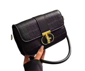 Handbags Elegant Crocodile Pattern