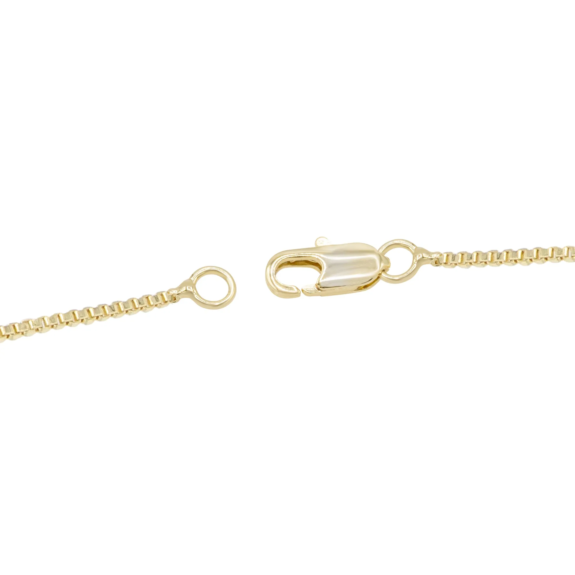 Horseshoe Cubic Zirconia Pendant With 14K Gold Filled Necklace Set