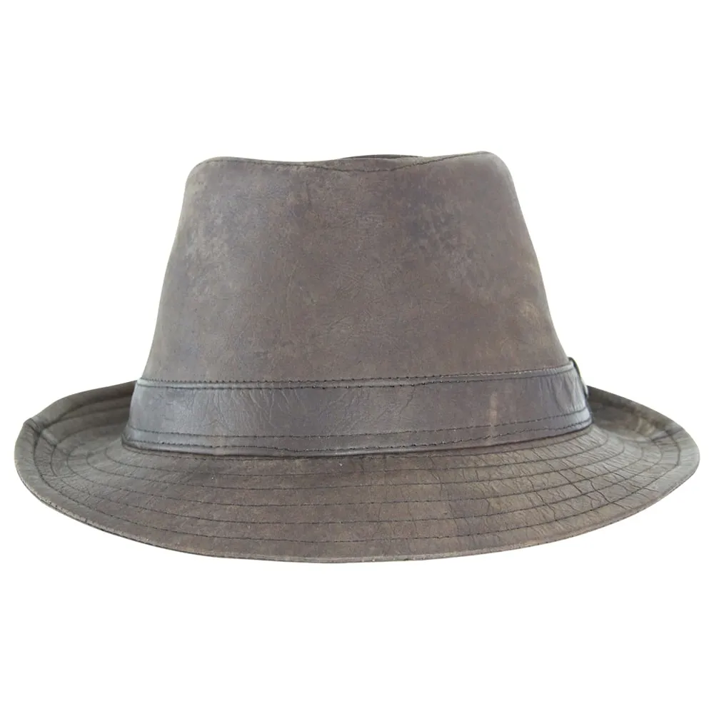 Jacaru Hats Kangaroo Trilby - Stonewash