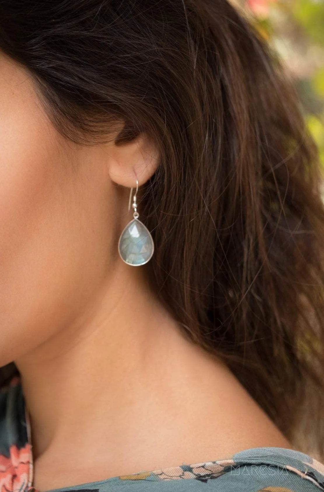 Labradorite Earrings ~ Sterling Silver 925 ~ME086
