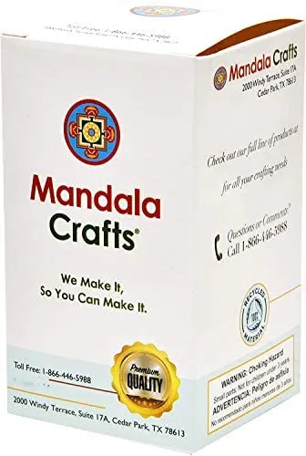 Mandala Crafts Chicken Natural Loose Feather for Dream Catchers, DIY Crafting, Jewelry Making, 1.25" to 4.25", 180 Pieces, 6 Colors