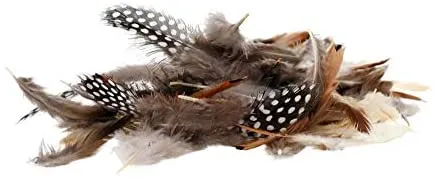 Mandala Crafts Chicken Natural Loose Feather for Dream Catchers, DIY Crafting, Jewelry Making, 1.25" to 4.25", 180 Pieces, 6 Colors