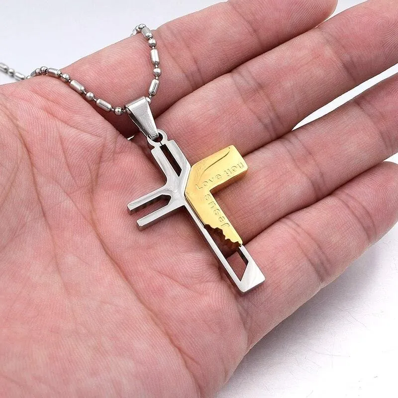 Men's Christian Necklace <br> Jesus Love