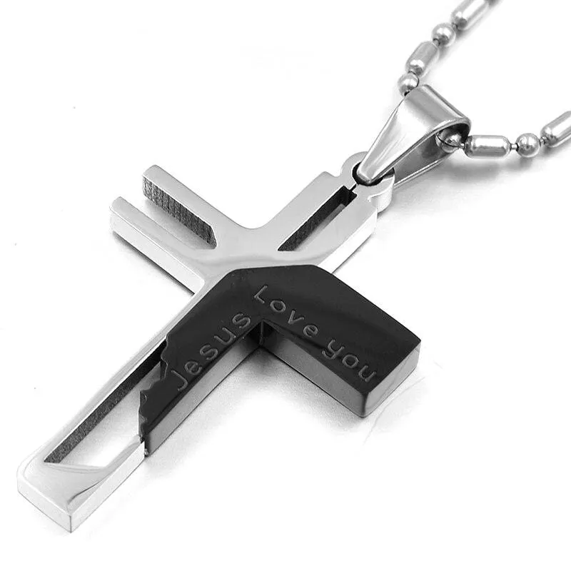 Men's Christian Necklace <br> Jesus Love