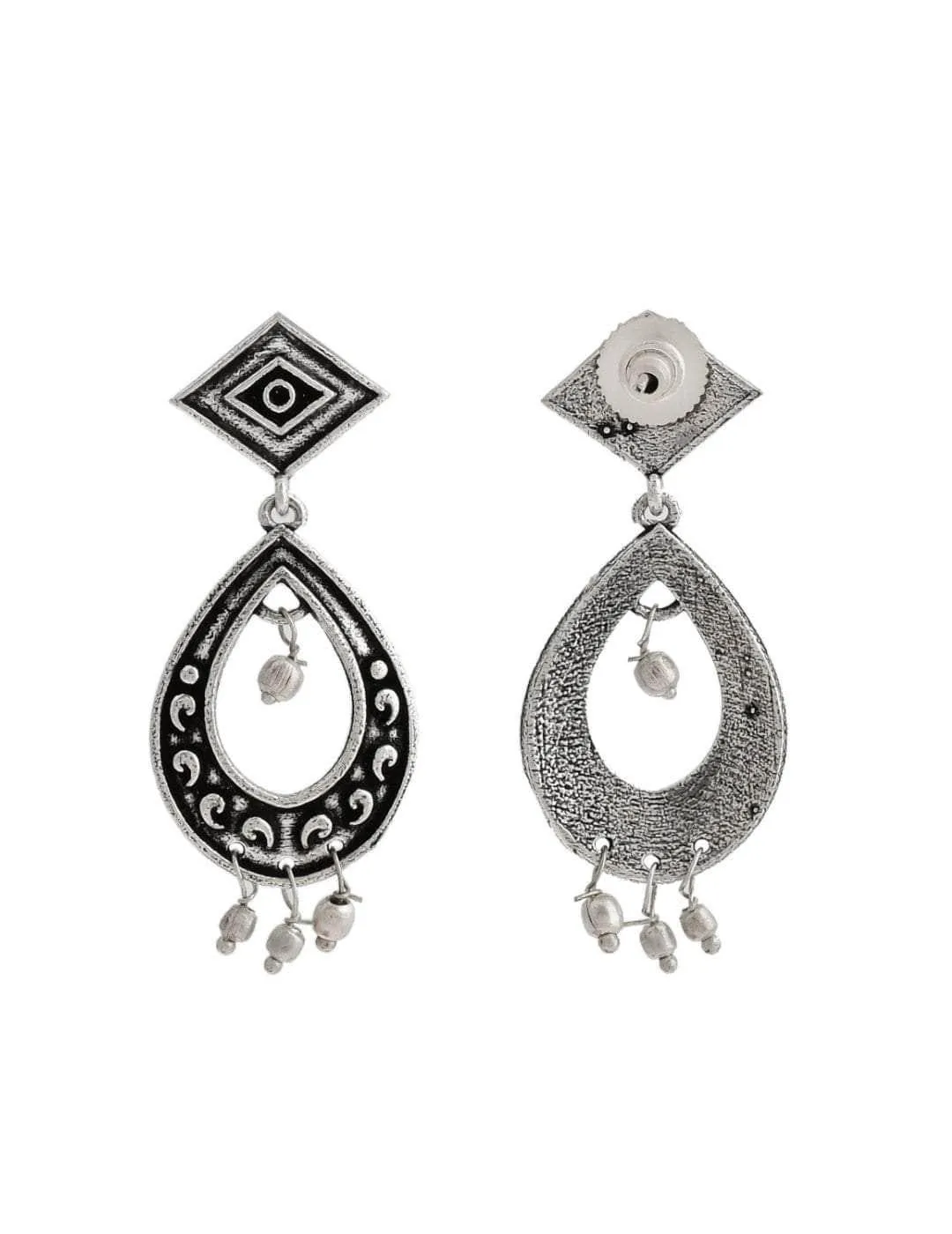 Oxidized Pratha Earrings