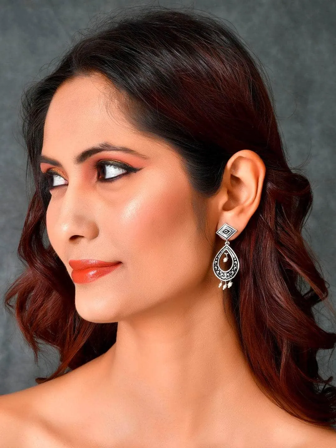Oxidized Pratha Earrings