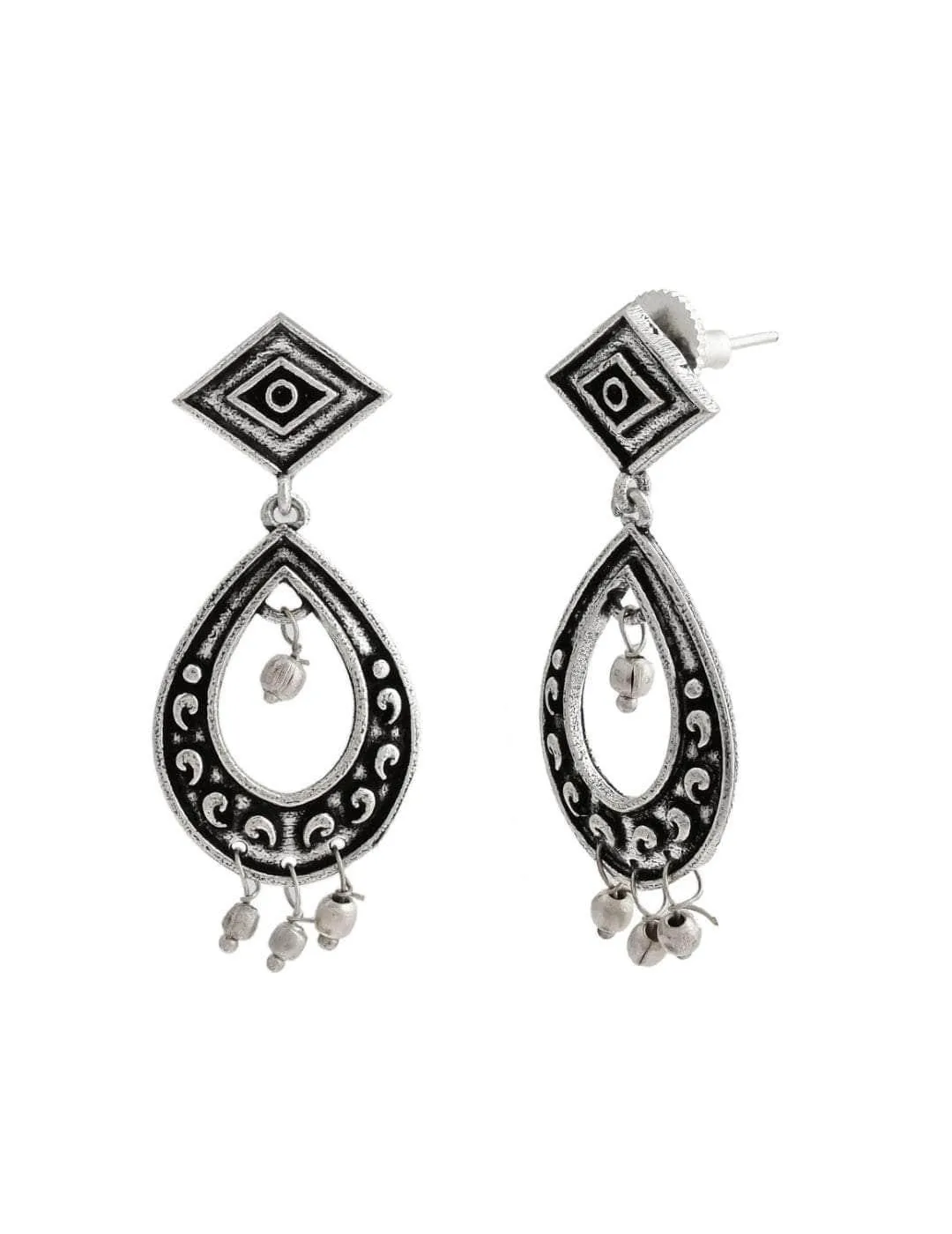 Oxidized Pratha Earrings