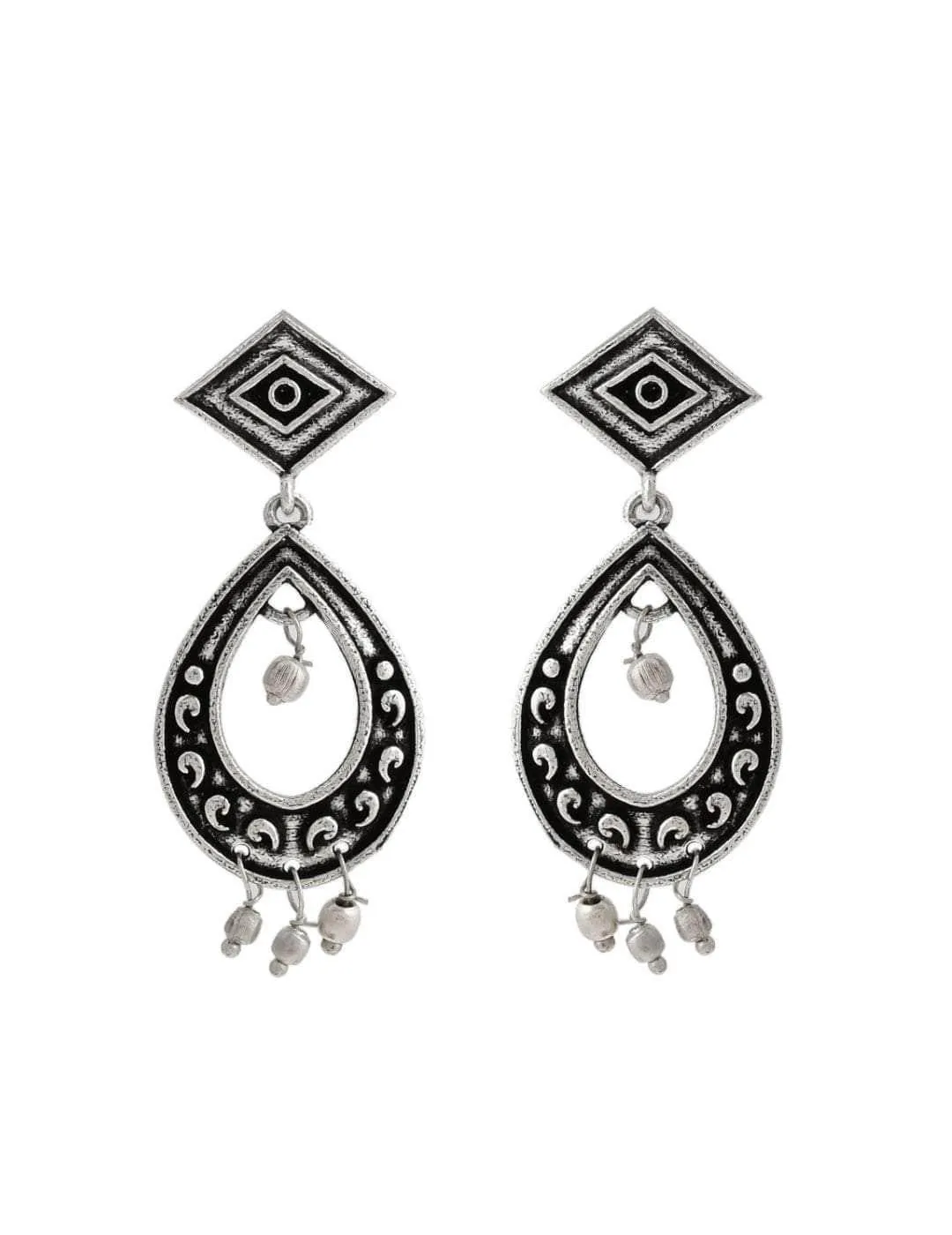 Oxidized Pratha Earrings