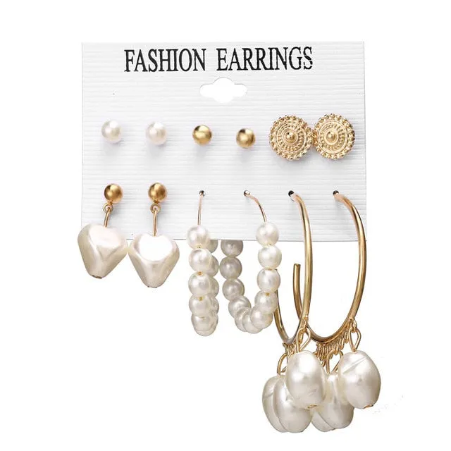 Pearl Hoop Earrings