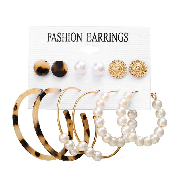 Pearl Hoop Earrings