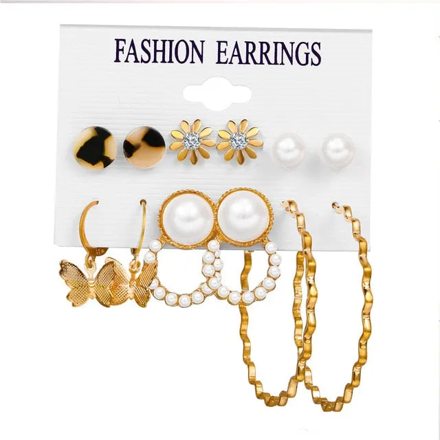 Pearl Hoop Earrings