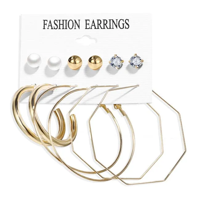 Pearl Hoop Earrings