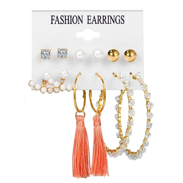 Pearl Hoop Earrings