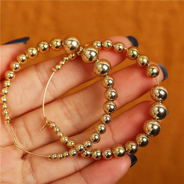 Pearl Hoop Earrings