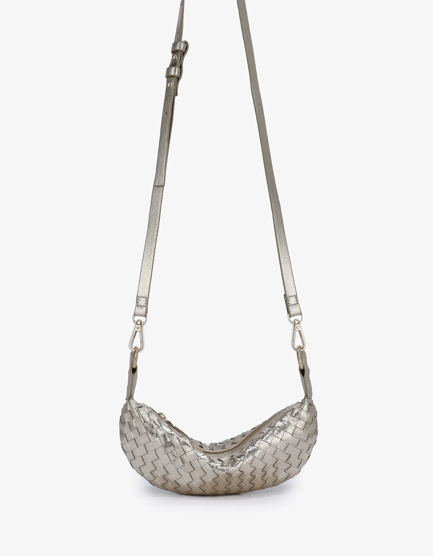 PEPPA CONVERTIBLE MINI SLING HI SHINE PLATINUM