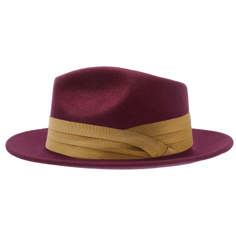 Satin Hat Band - 3-Pleat with 2-End Hooks