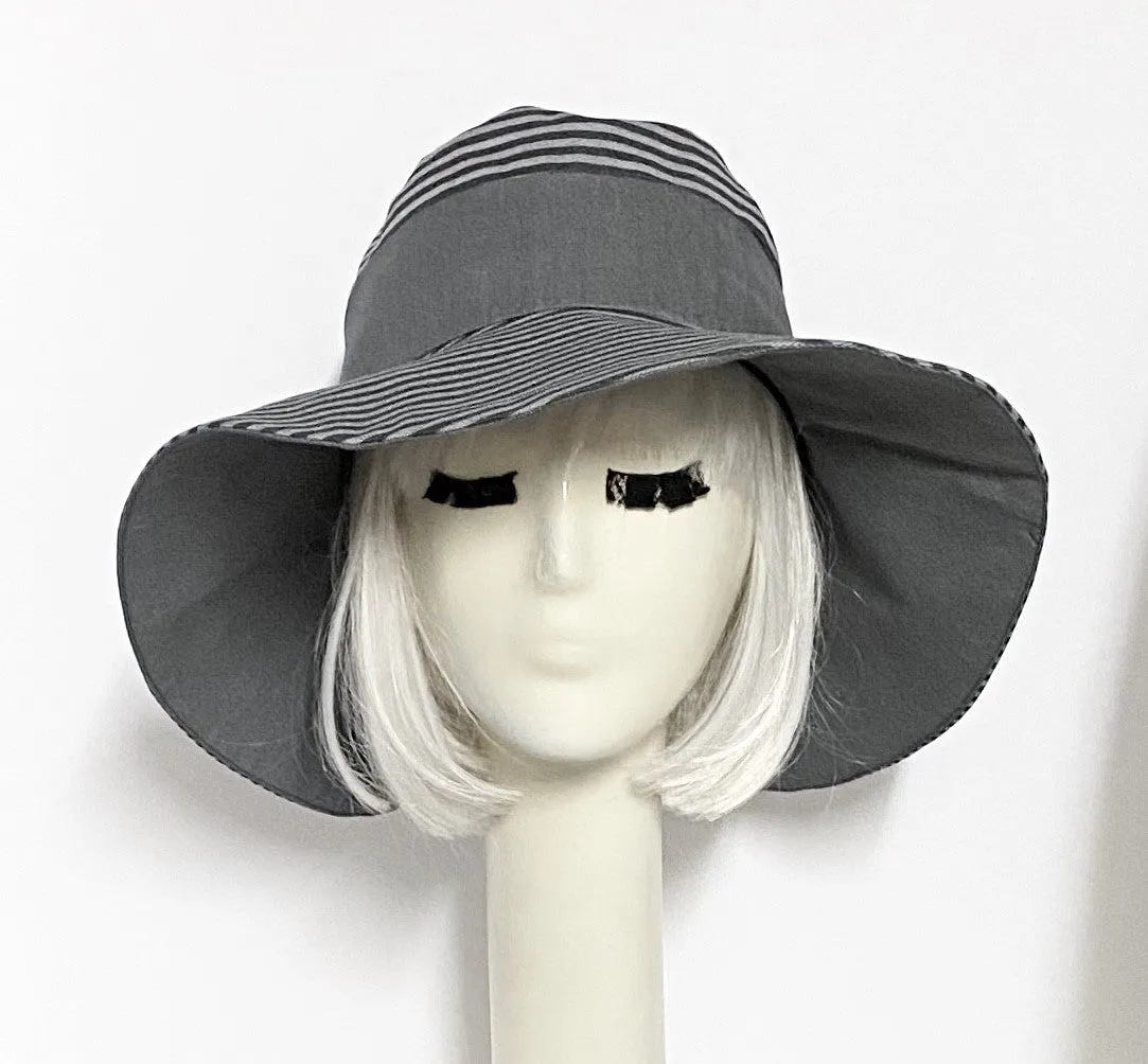 Striped Wide Brim Hat