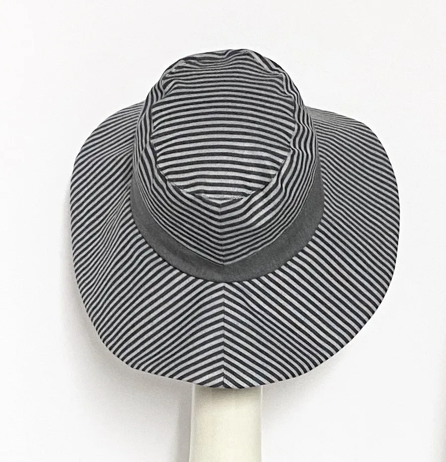 Striped Wide Brim Hat