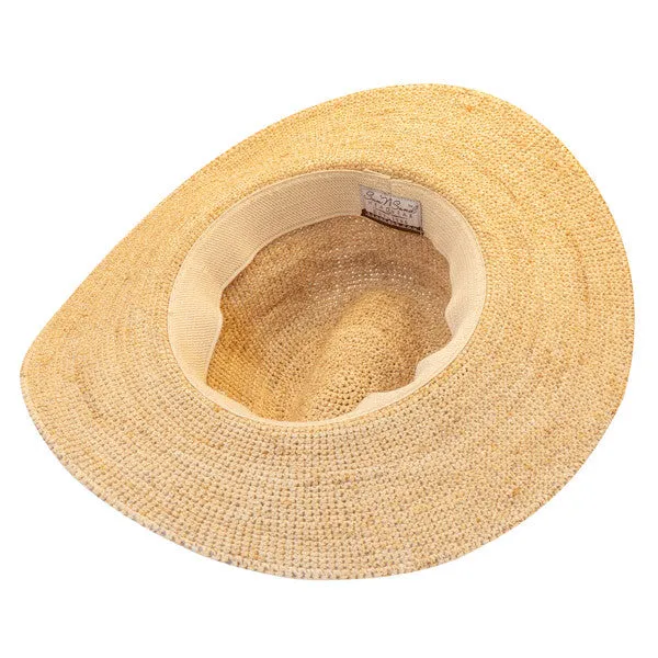 Sun 'N' Sand - Ian Fine Raffia Fedora Hat
