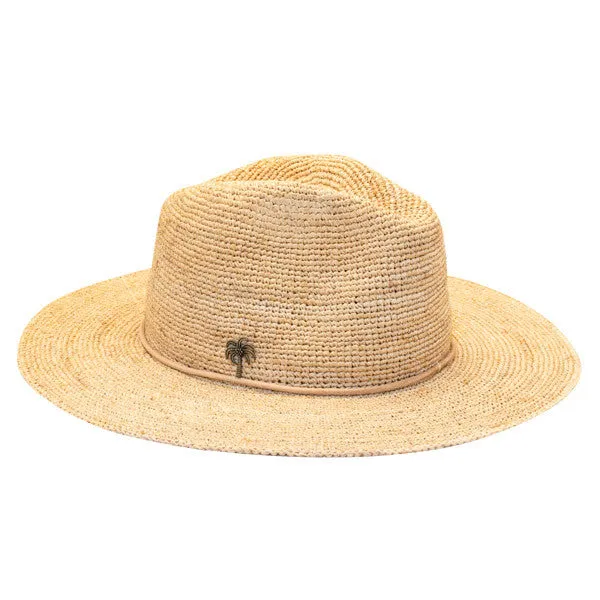 Sun 'N' Sand - Ian Fine Raffia Fedora Hat