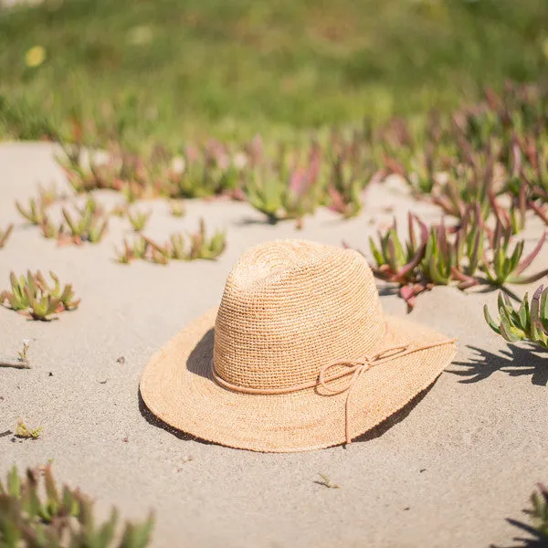 Sun 'N' Sand - Ian Fine Raffia Fedora Hat