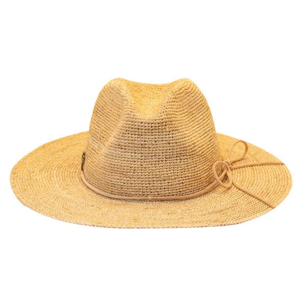 Sun 'N' Sand - Ian Fine Raffia Fedora Hat