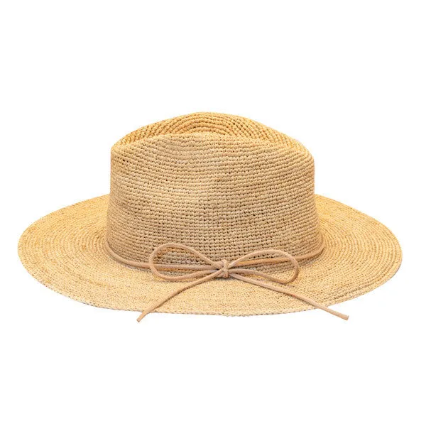 Sun 'N' Sand - Ian Fine Raffia Fedora Hat